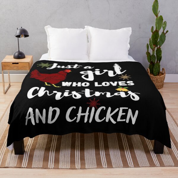 Item preview, Just A Girl Who Loves Christmas And Chickens Funny design designed and sold by Abstract-Shop-0.