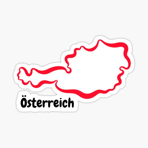 Item preview, Austrian Map Outline - Österreich designed and sold by hijackhippo.