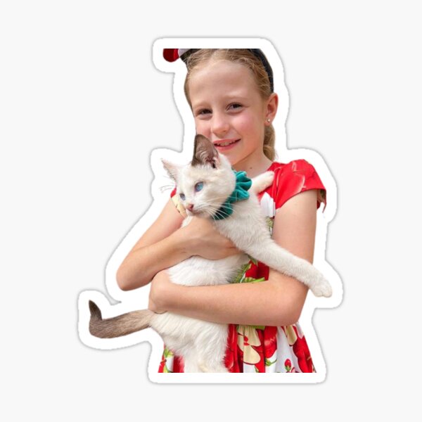 Aperçu de l'œuvre Comme nastya avec son chat créée et vendue par SAJAMANIA.