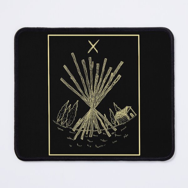 Item preview, The Ten of Wands Tarot Card designed and sold by Owl-n-bear.