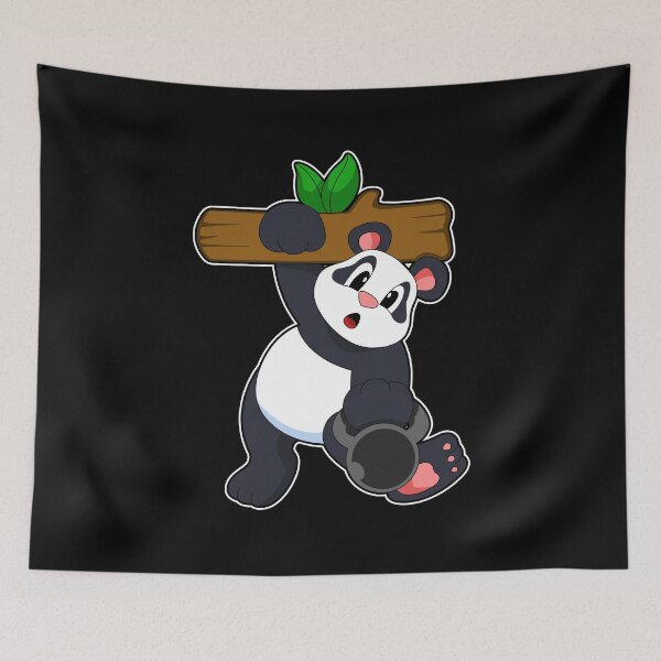 Item preview, Panda with Wood at Strength training designed and sold by Snabdesign84.