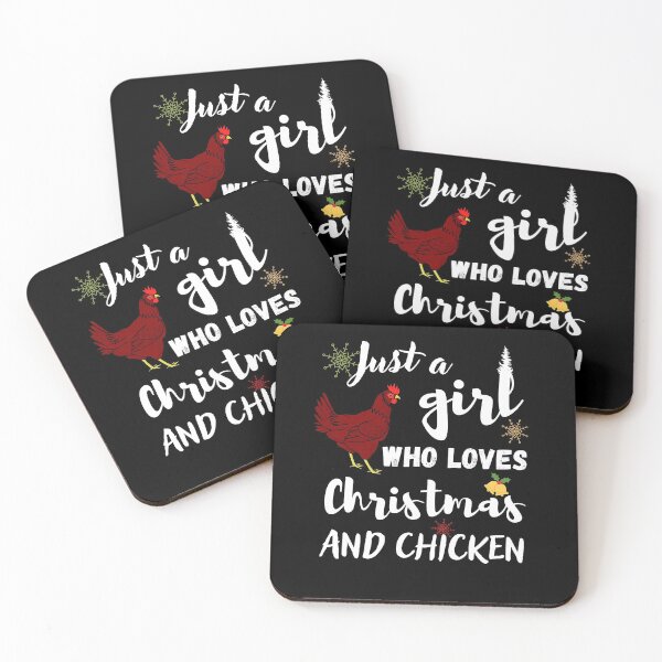 Item preview, Just A Girl Who Loves Christmas And Chickens Funny design designed and sold by Abstract-Shop-0.