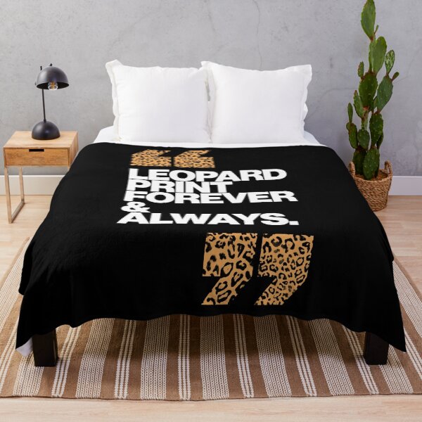 Artikelvorschau, Haute Leopard Leopard Print Forever & Always Glam Zitat entworfen und verkauft von HauteLeopard.