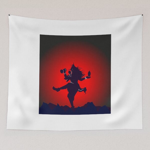 Item preview, Hand drawn illustration of lord shiva in hindu mythology with red shine . Sketch of Lord shiva in Natraj dance for shivratri or mahashivratri hand, designed and sold by deeplaxman.
