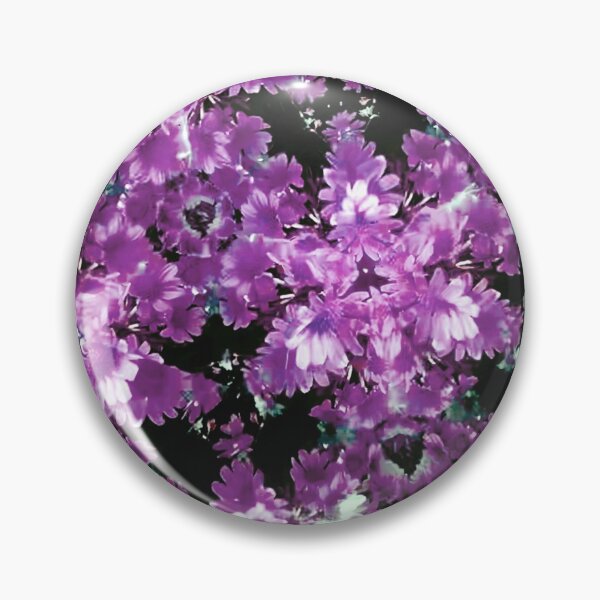 Item preview, flower kaleidoscope (069) - purple daisies designed and sold by expl-rations.