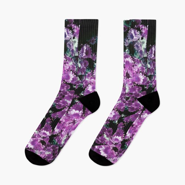 Item preview, flower kaleidoscope (069) - purple daisies designed and sold by expl-rations.