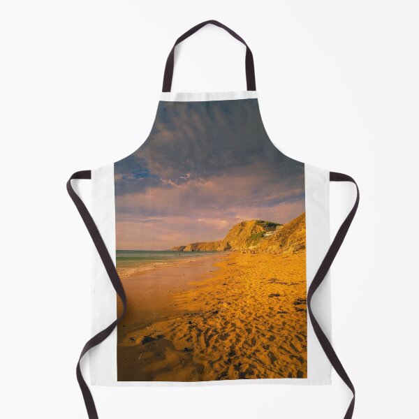 Item preview, Watergate Bay near Newquay in Cornwall in Golden Hour designed and sold by MichaelBShannon.