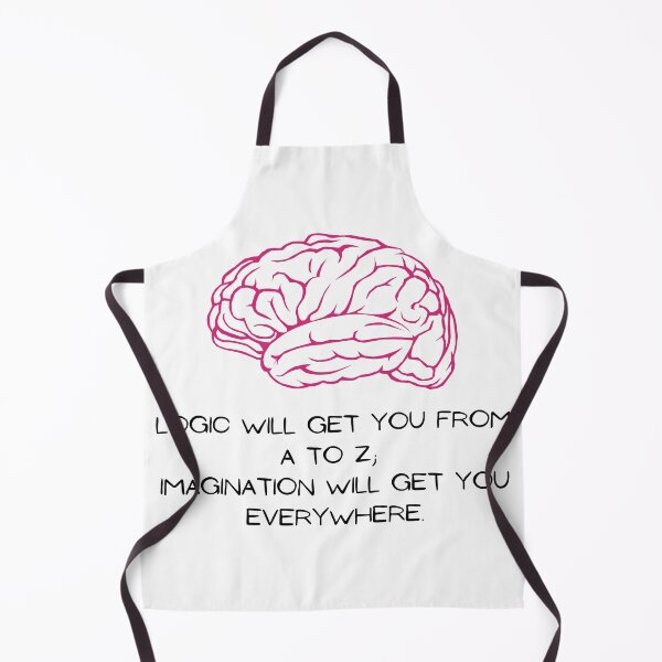 Item preview, Brain Logic vs Imagination quote designed and sold by kapiks.