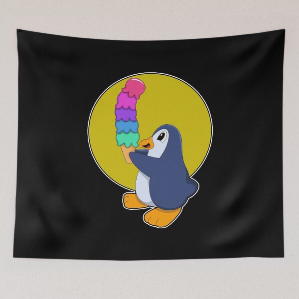 Item preview, Penguin with Ice cream designed and sold by Snabdesign84.