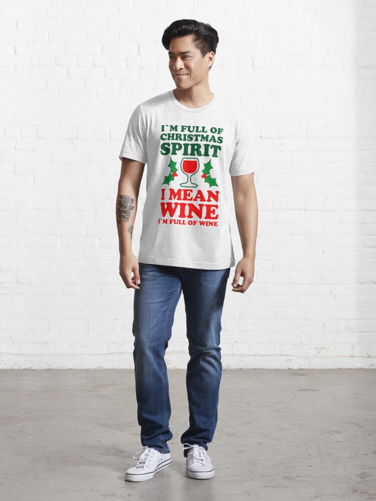 xmas wine t shirts