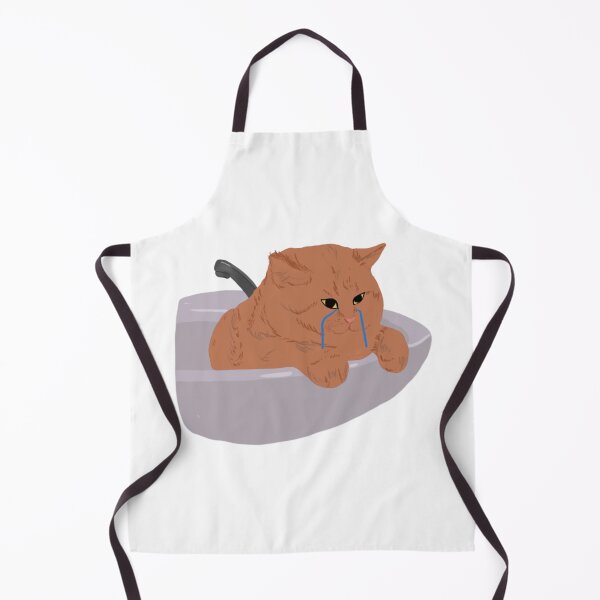 Item preview, Crying Cat Meme in Sink Illustration designed and sold by arttokar.