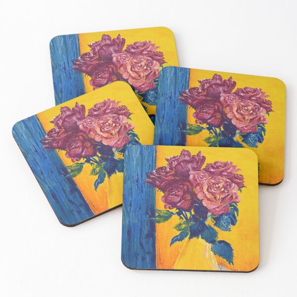 Item preview, Bouquet in Blue and Yellow designed and sold by Mackenzie Morgan Art.