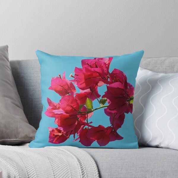 Artikelvorschau, Bougainvillea-Blumen gegen blauen Himmel entworfen und verkauft von Joan van der Wereld.