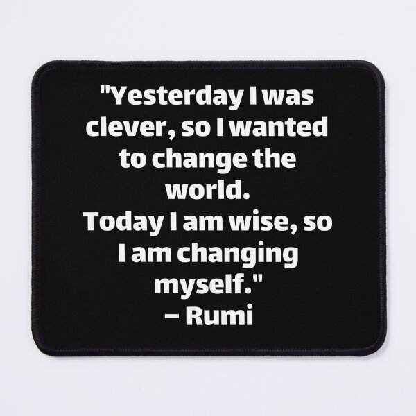 Item preview, Rumi Yesterday i was clever designed and sold by Texterous.