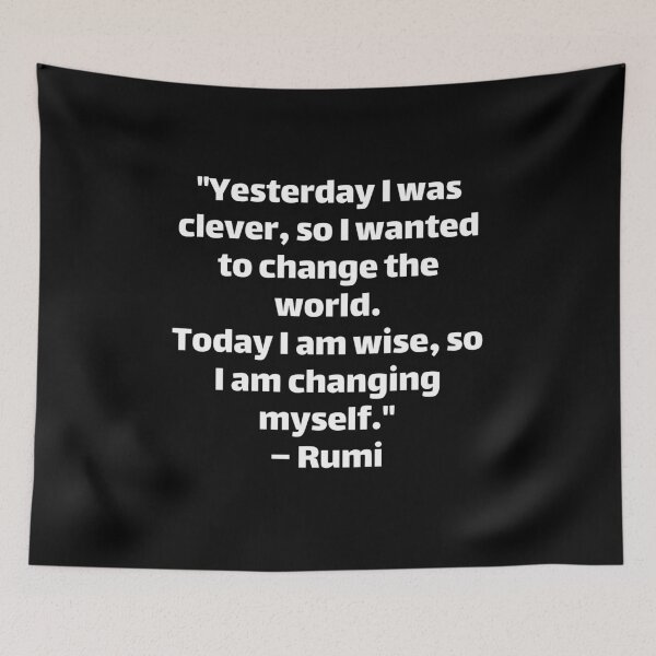 Item preview, Rumi Yesterday i was clever designed and sold by Texterous.