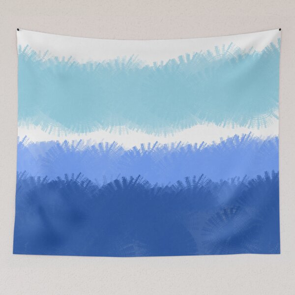 Item preview, Modern Abstract Watercolor Blue Tones Pattern designed and sold by idovedesign.
