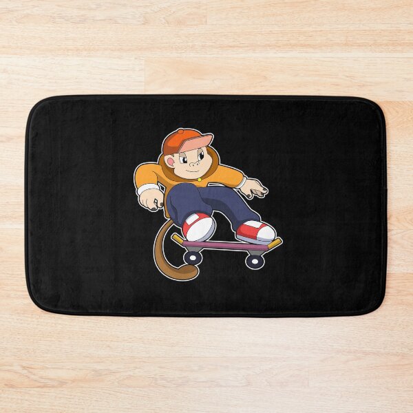 Item preview, Monkey as Skater with Skateboard designed and sold by Snabdesign84.