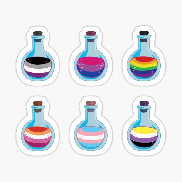 Pride Potions Sticker For Sale By Fenfalon Redbubble