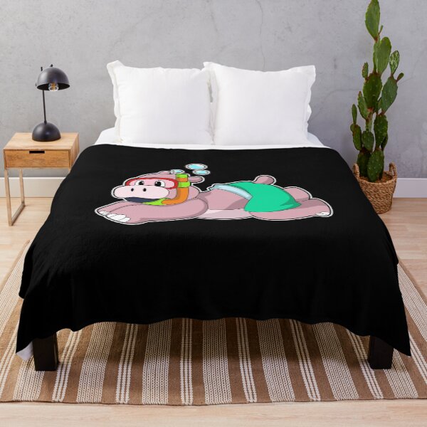 Item preview, Hippo at Diving with Snorkel designed and sold by Snabdesign84.