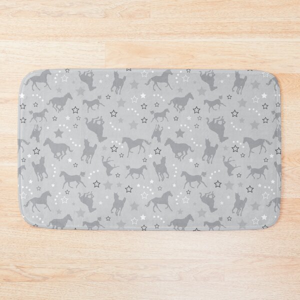 Item preview, Galloping Horses Muted Gray designed and sold by Art by Jess.