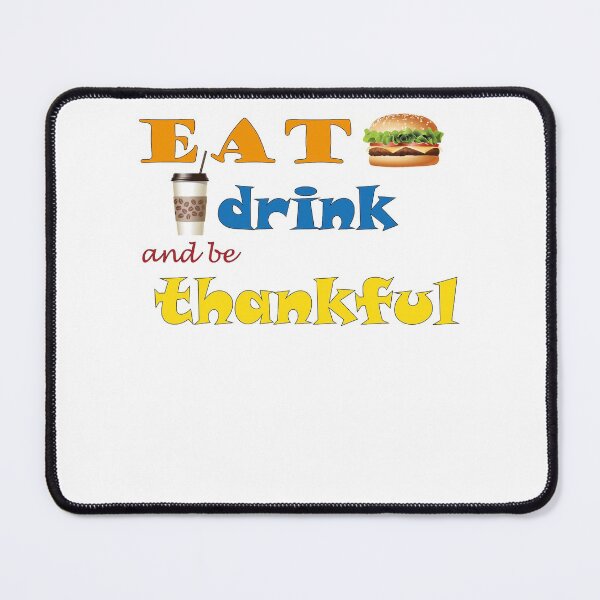 Item preview, Eat Drink and be Thankful Clock designed and sold by Innovational.