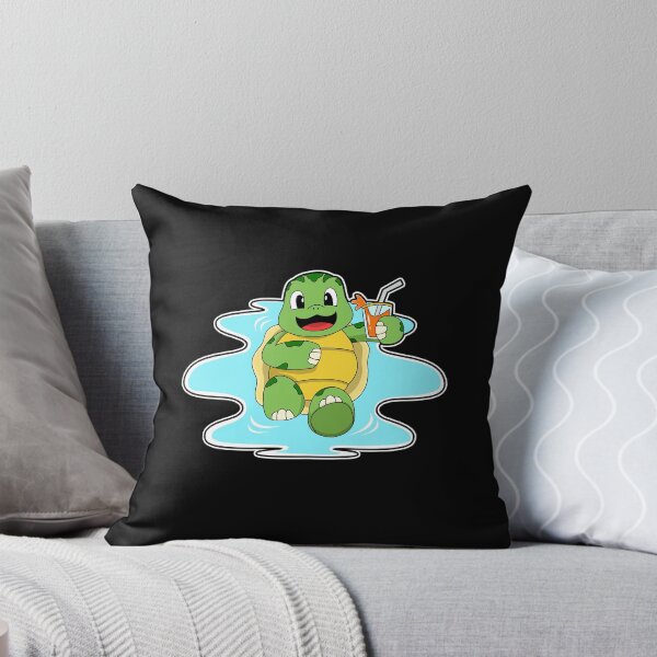 Item preview, Turtle with Drink in Water designed and sold by Snabdesign84.