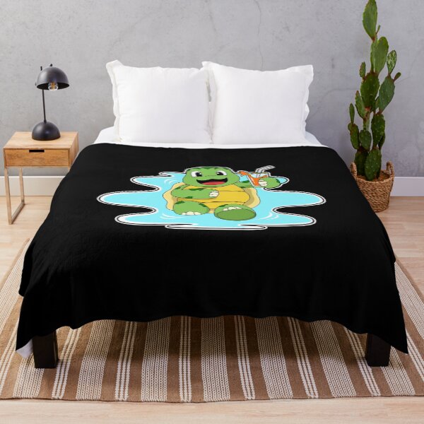 Item preview, Turtle with Drink in Water designed and sold by Snabdesign84.