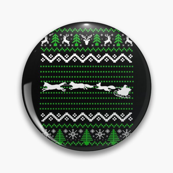 Item preview, Foxes Pulling Santa's Sleigh, Christmas Fox Pattern designed and sold by ACC .
