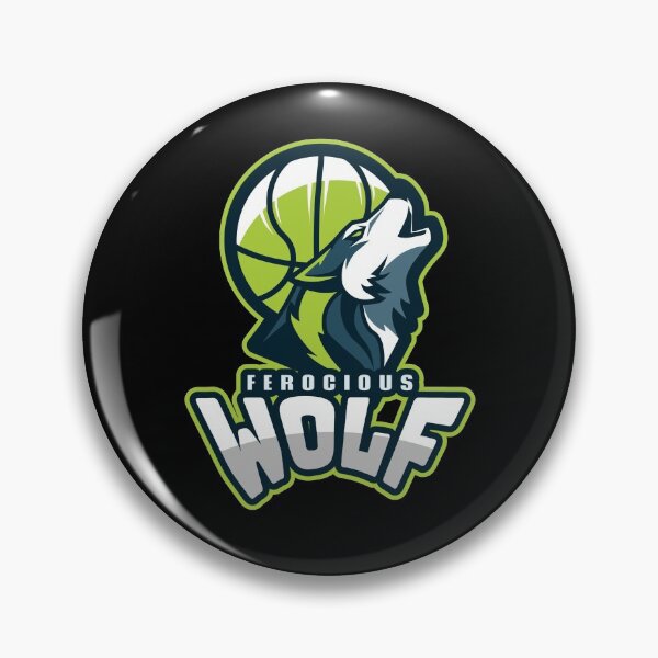 Item preview, Ferocious Wolf with Basketball designed and sold by PRIVARSHU.