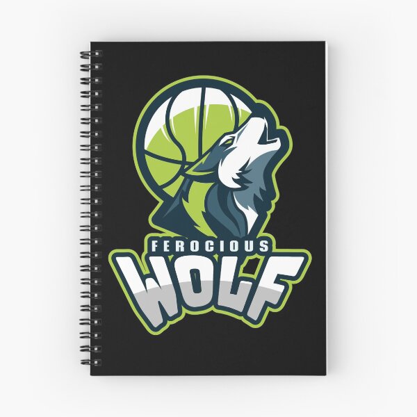 Item preview, Ferocious Wolf with Basketball designed and sold by PRIVARSHU.