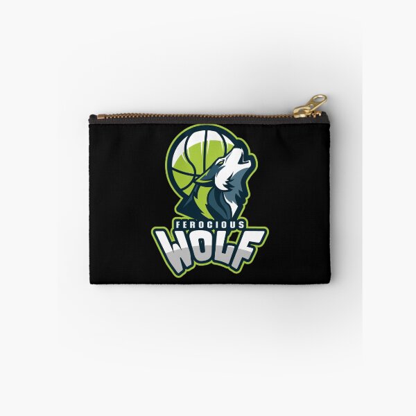 Item preview, Ferocious Wolf with Basketball designed and sold by PRIVARSHU.