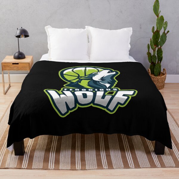 Item preview, Ferocious Wolf with Basketball designed and sold by PRIVARSHU.