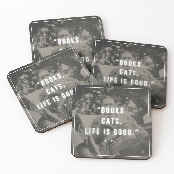 Item preview, Books. Cats. Life is good. | T.S. Eliot designed and sold by iwaya-bazaar.