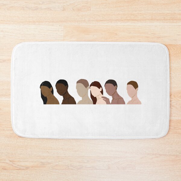 Item preview, African women profile silhouettes skin colors. Black Women Faces with different tone of skin. Portrait of beauty Afro woman. Race diversity designed and sold by deeplaxman.