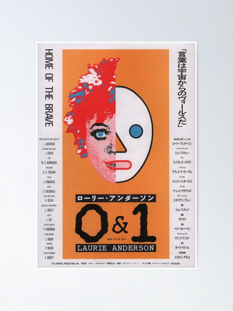 Thumbnail 1 of 3, Poster, Laurie Anderson - Home of the brave (japanese) designed and sold by TheBandwagen.