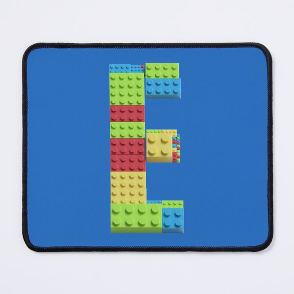 Item preview, Building Brick Initial E in Primary Colors designed and sold by TheFlyingPug.
