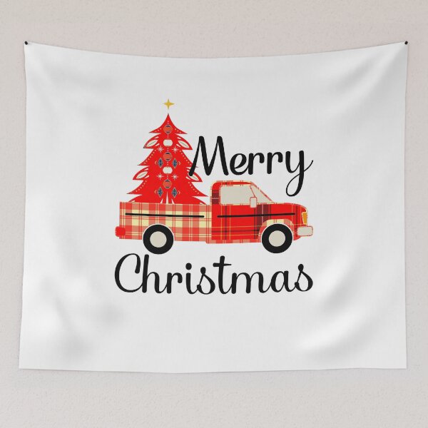 Item preview, Merry Christmas Buffalo Truck, Red Tree designed and sold by ACC .