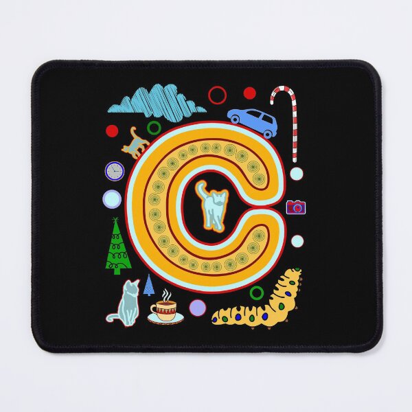 Item preview, C for Cats Car Christmas Candy Cane Coffee Cup Cloud Caterpillar Camera Circle Clock designed and sold by artfulnotebook.