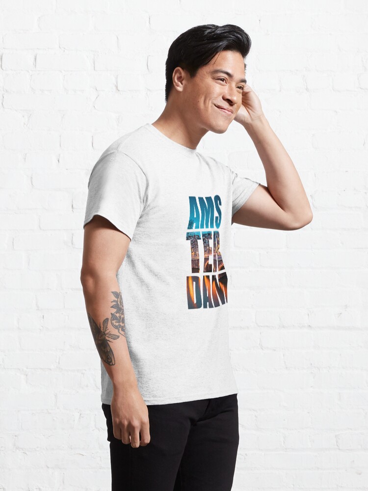 Alternate view of Amsterdam at night Classic T-Shirt