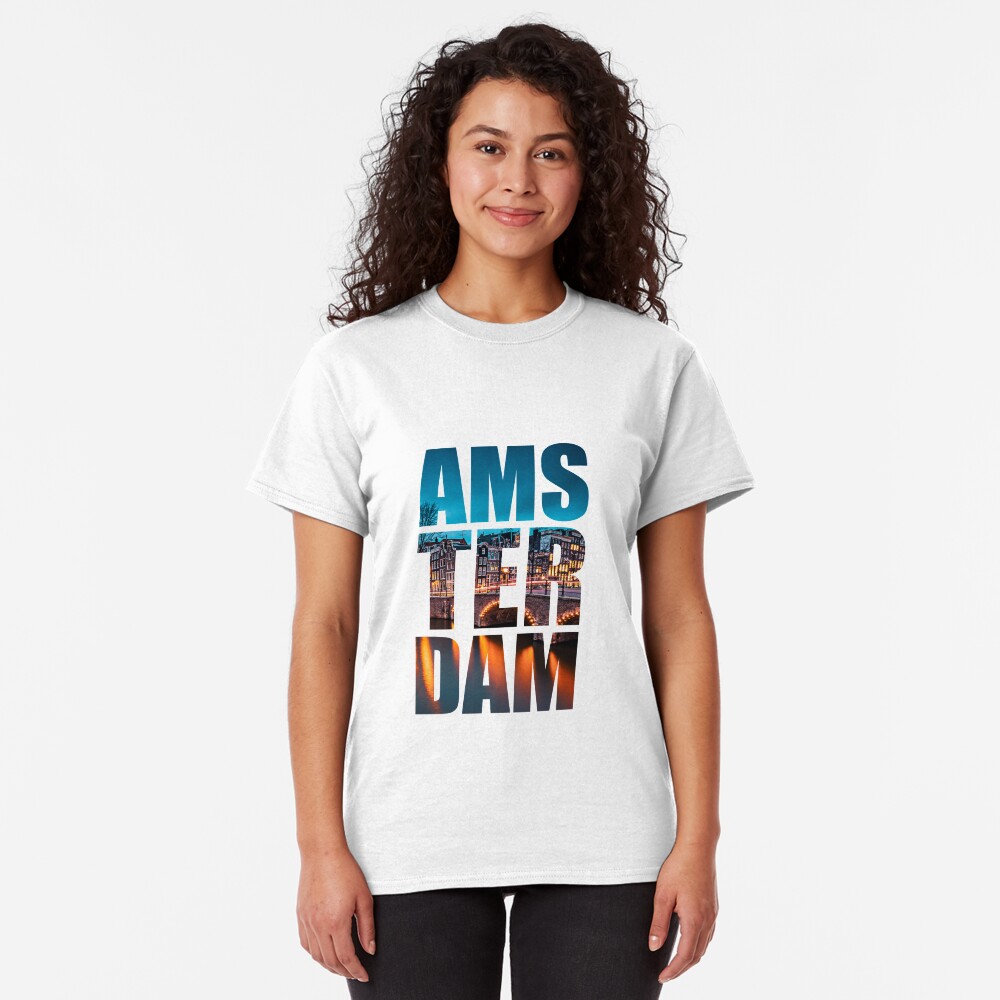 Amsterdam at night Classic T-Shirt