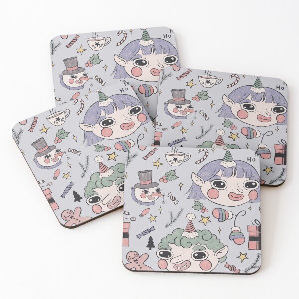Item preview, Christmas pattern with elves designed and sold by TheCozyPlace.