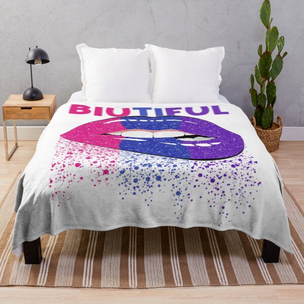Item preview, Bisexual Bi Pride Biutiful Beautiful T-ShirtBisexual Bi Pride Biutiful Beautiful Lips Gay Parade Lesbian LGBTQ designed and sold by DartGarrick.