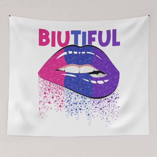 Item preview, Bisexual Bi Pride Biutiful Beautiful T-ShirtBisexual Bi Pride Biutiful Beautiful Lips Gay Parade Lesbian LGBTQ designed and sold by DartGarrick.