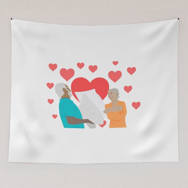 Item preview, Happy elderly couple showing affection over each other. Concept of love and affection designed and sold by deeplaxman.