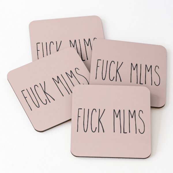 Item preview, Pink Fuck MLMS Rae Dunn Inspired Design | Anti multi level marketing sticker designed and sold by SunnyKiwiCo.