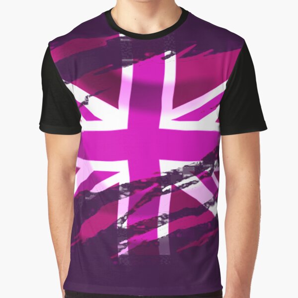 Gay Pride Union Jack Destroyed, Tattoo inside Style, Gay Pride United Kingdom with fancy, tattoo, ripped inside, claw design flag, Gay Pride England, Gay Pride United Kingdom, Gay Pride Flag Graphic T-Shirt