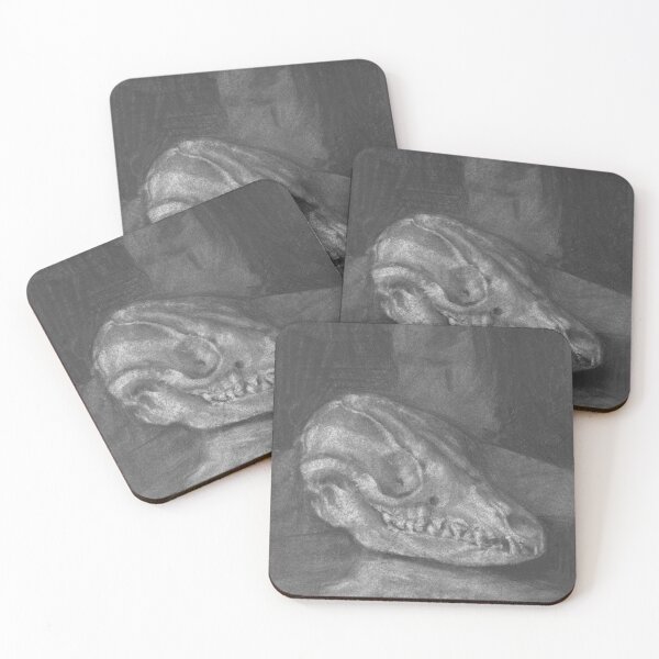 Item preview, Fox Skull Charcoal Drawing designed and sold by taralehning.