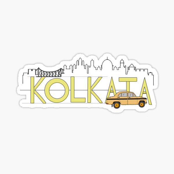 Kolkata skyline Sticker