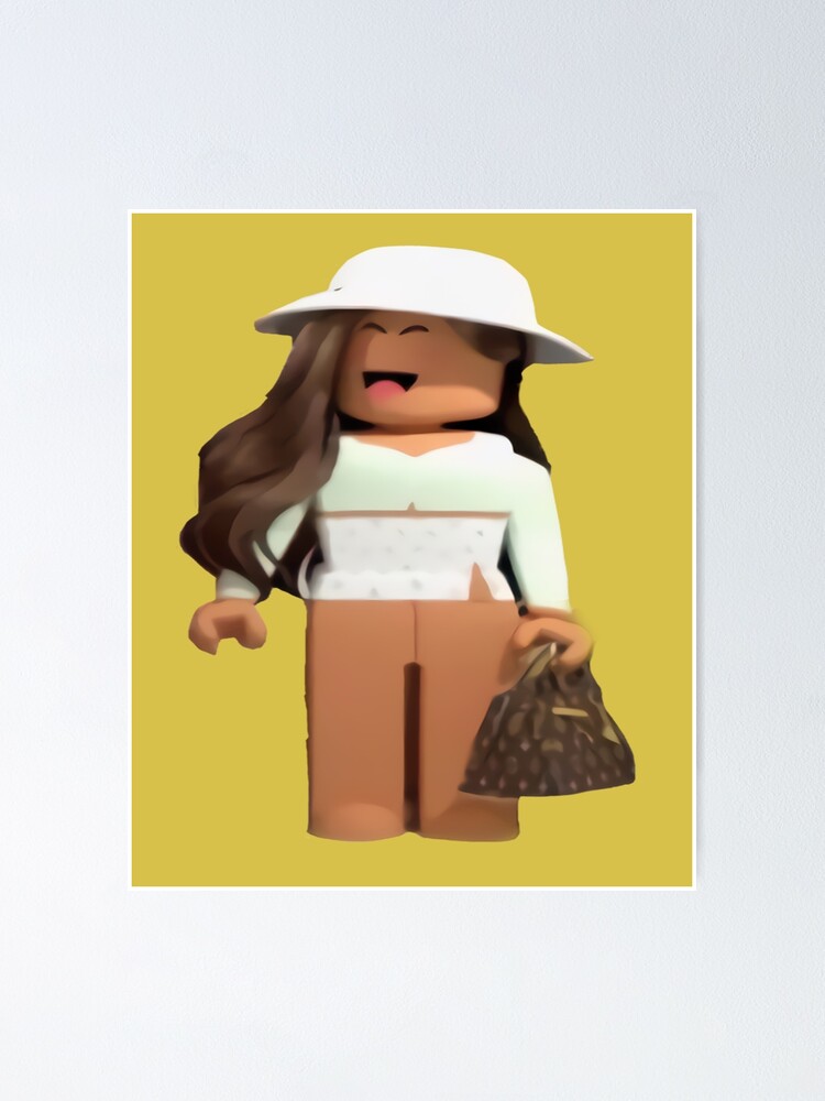 Aesthetic Roblox Girl Poster For Sale By Anoirshop Redbubble