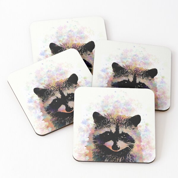 Item preview, Colorful Raccoon 27 designed and sold by artbylucie.